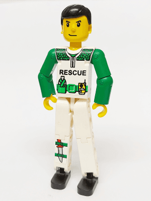 LEGO Technic Figure White Legs (tech022s) LEGO Minifigure
