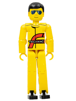 LEGO Technic Figure Yellow Legs Yellow Top (Power Puller Driver) (tech032) minifigure
