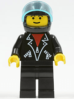 LEGO Leather Jacket with Zippers (tel002) minifigure