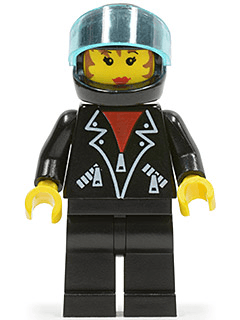 LEGO Leather Jacket with Zippers (tel003) Town / City Minifigure