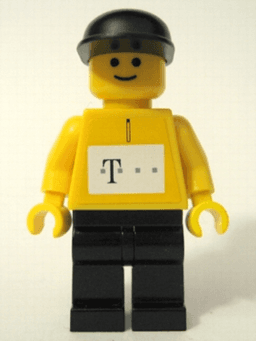 LEGO German Telekom Racing Cyclist Yellow (tel005s) minifigure