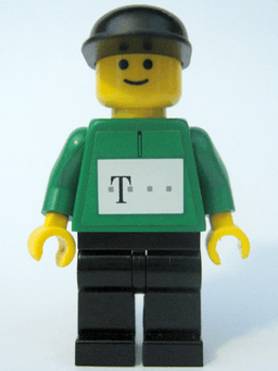 LEGO German Telekom Racing Cyclist Green (tel006s) minifigure