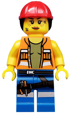 LEGO Gail the Construction Worker The LEGO Movie (Minifigure Only without Stand and Accessories) (tlm009) minifigure