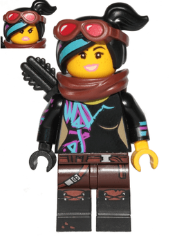 LEGO Lucy Wyldstyle with Black Quiver Reddish Brown Scarf and Goggles (tlm117) minifigure