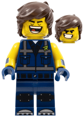 Rex Dangervest - Eyes Closed / Large Lopsided Grin with Teeth