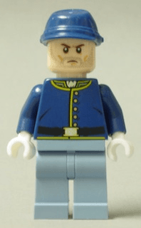 Cavalry Soldier - Brown Eyebrows, Stubble