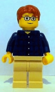 LEGO LEGO Brand Store Male Plaid Button Shirt (tls016) minifigure