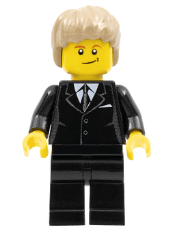 LEGO LEGO Brand Store Male Dark Tan Hair (tls019) minifigure