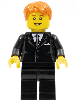 LEGO LEGO Brand Store Male Dark Orange Hair (tls021) minifigure