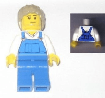 LEGO LEGO Brand Store Male Blue Overalls (tls024) Promotional Minifigure