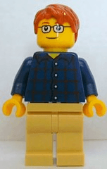 LEGO LEGO Brand Store Male Plaid Button Shirt (tls051) minifigure