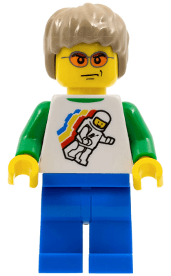 LEGO LEGO Brand Store Male Classic Space Minifigure Floating (no back printing) {Sheffield} (tls068) minifigure