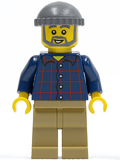 LEGO LEGO Brand Store Male Plaid Button Shirt (tls073) minifigure