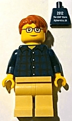 LEGO LEGO Brand Store Male Plaid Button Shirt (tls076) minifigure