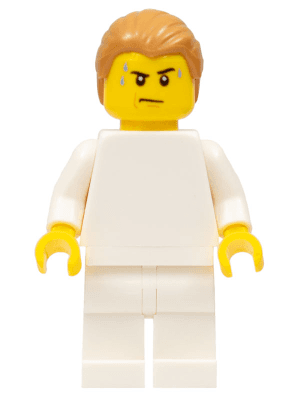 LEGO LEGO Brand Store Male Plain White (no back printing) {Leeds} (tls077) Promotional Minifigure