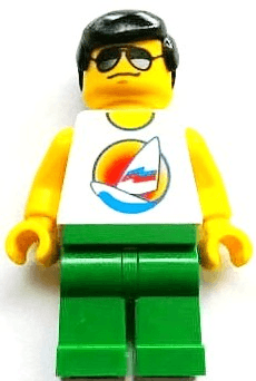 LEGO LEGO Brand Store Male Surfboard on Ocean (tls084) minifigure