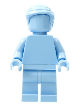 LEGO Everyone is Awesome Bright Light Blue (Monochrome) (tls108) minifigure