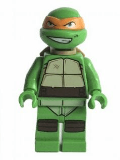 LEGO Michelangelo Gritted Teeth Smudges (tnt038) Teenage Mutant Ninja Turtles Minifigure