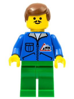 LEGO Bulldozer Logo (trn018) minifigure