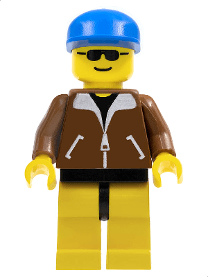 LEGO Jacket Brown (trn020) Town / City Minifigure