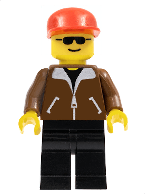 Jacket Brown - Black Legs, Red Cap