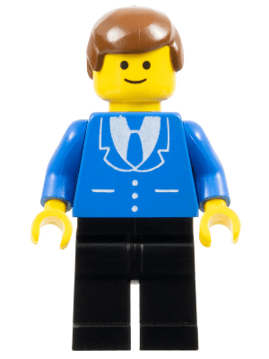 LEGO Suit with 3 Buttons Blue (trn028) Town / City Minifigure