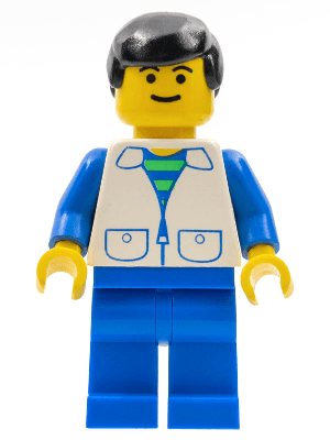 LEGO Suit with 2 Pockets White (trn031) Town / City Minifigure