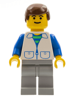 LEGO Suit with 2 Pockets White (trn033) minifigure