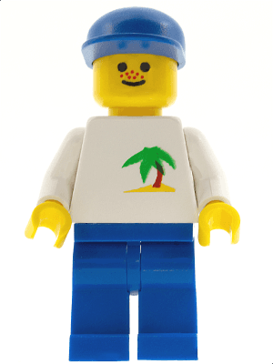 Palm Tree - Blue Legs, Blue Cap
