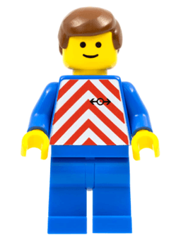 LEGO Red & White Stripes (trn047) minifigure