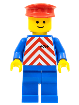 LEGO Red & White Stripes (trn050) minifigure