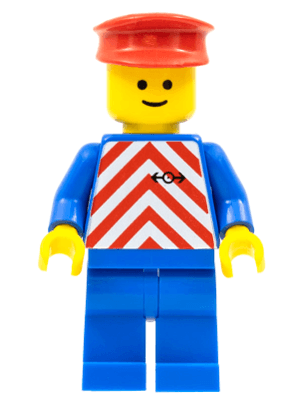 Red & White Stripes - Blue Legs, Red Hat