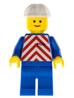 LEGO Red & White Stripes (trn051) Trains Minifigure