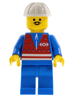 LEGO Red Vest and Zipper (trn054) minifigure