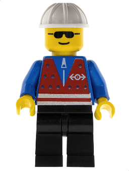 LEGO Red Vest and Zipper (trn056) minifigure
