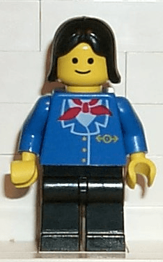 LEGO Railway Employee Black Female Hair (trn064) minifigure