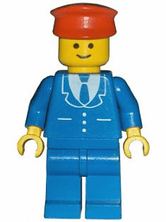LEGO Suit with 3 Buttons Blue (trn068) minifigure