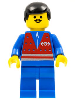 LEGO Red Vest and Zipper (trn072) minifigure