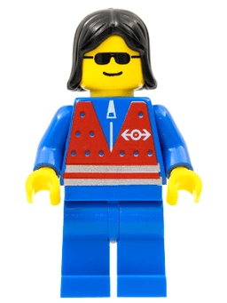 LEGO Red Vest and Zipper (trn073) minifigure