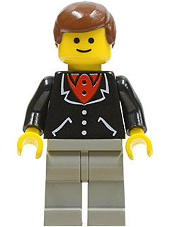 LEGO Suit with 3 Buttons Black (trn078) Town / City Minifigure