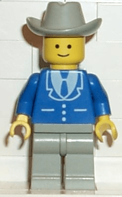 LEGO Suit with 3 Buttons Blue (trn084) minifigure