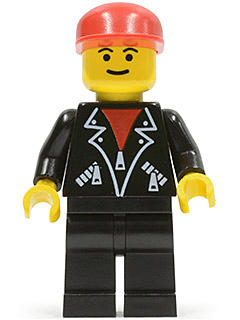 LEGO Leather Jacket with Zippers (trn086) Town / City Minifigure
