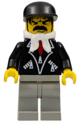 LEGO Leather Jacket with Zippers (trn087) Town / City Minifigure