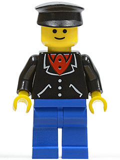 LEGO Suit with 3 Buttons Black (trn088) minifigure