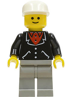 LEGO Suit with 3 Buttons Black (trn096) Town / City Minifigure