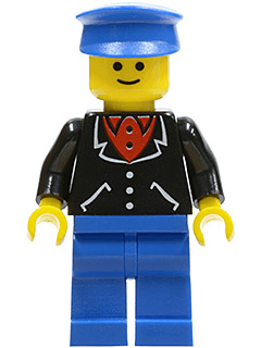LEGO Suit with 3 Buttons Black (trn097) minifigure