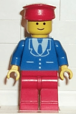 Suit with 3 Buttons Blue - Red Legs, Red Hat