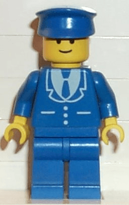 LEGO Suit with 3 Buttons Blue (trn100) minifigure