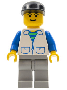 LEGO Suit with 2 Pockets White (trn104) minifigure