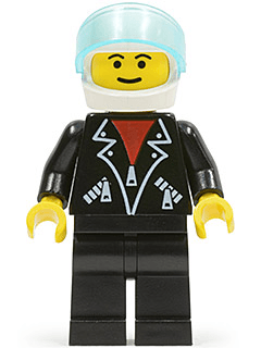 LEGO Leather Jacket with Zippers (trn108) Town / City Minifigure